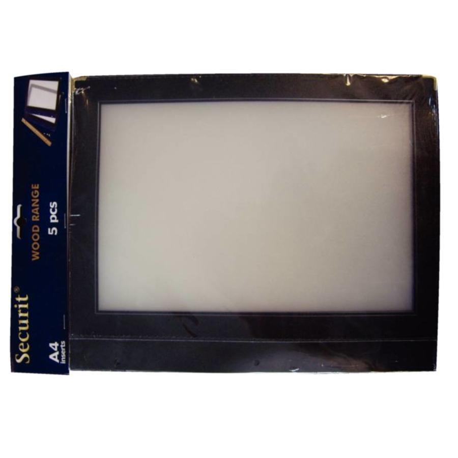 Black Menu Covers 10 Pages | Pack of 5
