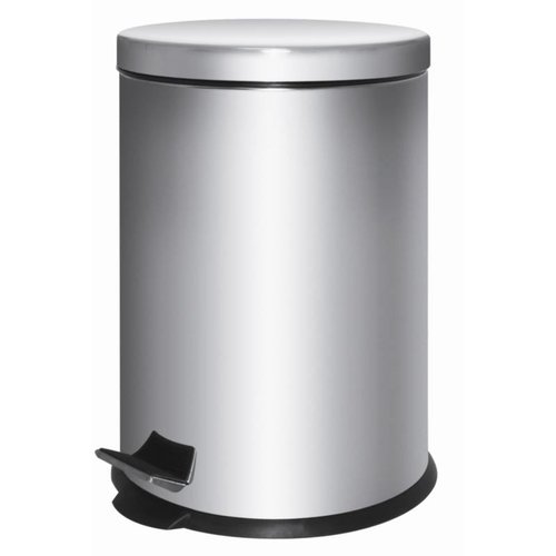  HorecaTraders Stainless Steel Waste Bin with Pedal | 5 l 