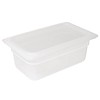 Vogue Gastronorm plastic container 1/4 with lid | 2 Sizes