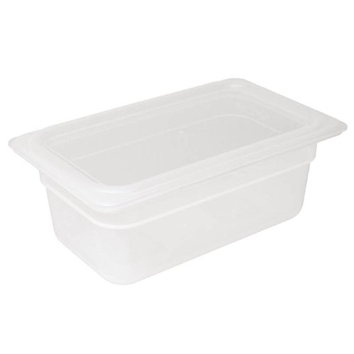  Vogue Gastronorm plastic bak 1/4 met deksel | 2 Formaten 