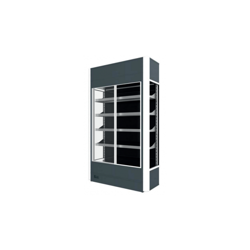  HorecaTraders Geforceerde wandkoeling met 4 schappen | RVS| 1500x400x(h)207 cm 