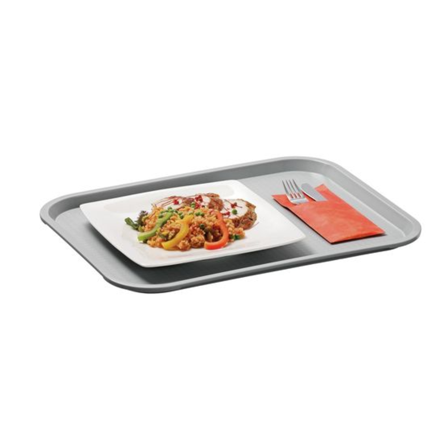 Plateau Gris Clair | 41,5x31,5 cm | Plastique