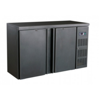 Black Bar Cooler with 2 doors | 350 liters | 146x51x (h) 86 cm