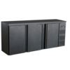 Black Bar Cooler with 3 doors | 537 Liter | 200x51x (h) 86 cm