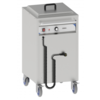 Casselin Stainless steel plate warmer on wheels | 550x62x (h) 95 cm Stainless steel On / Off switch Plate diameter from 190 to 350 mm Stackable height about 490 mm 4 wheels, 2 brakes Including lid Adjustable thermostat from 30 ° C to 110 ° C Power: 570 W / 230 V D