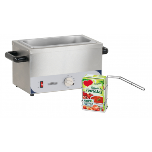  Casselin Chauffe-boîtes ou chauffe-emballages | 3x1 litre | acier inoxydable | Incl. 3 paniers 