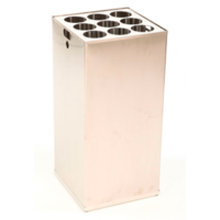 Poubelle à gobelets en acier inoxydable | 110 litres | (h)80x39x39 cm