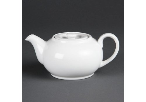  Olympia Teekanne aus Porzellan weiß 42,6 cl (4 Stück) 
