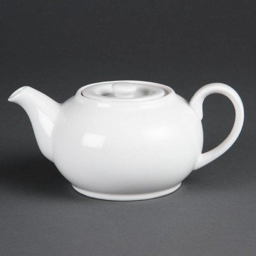  Olympia Teekanne aus Porzellan weiß 42,6 cl (4 Stück) 