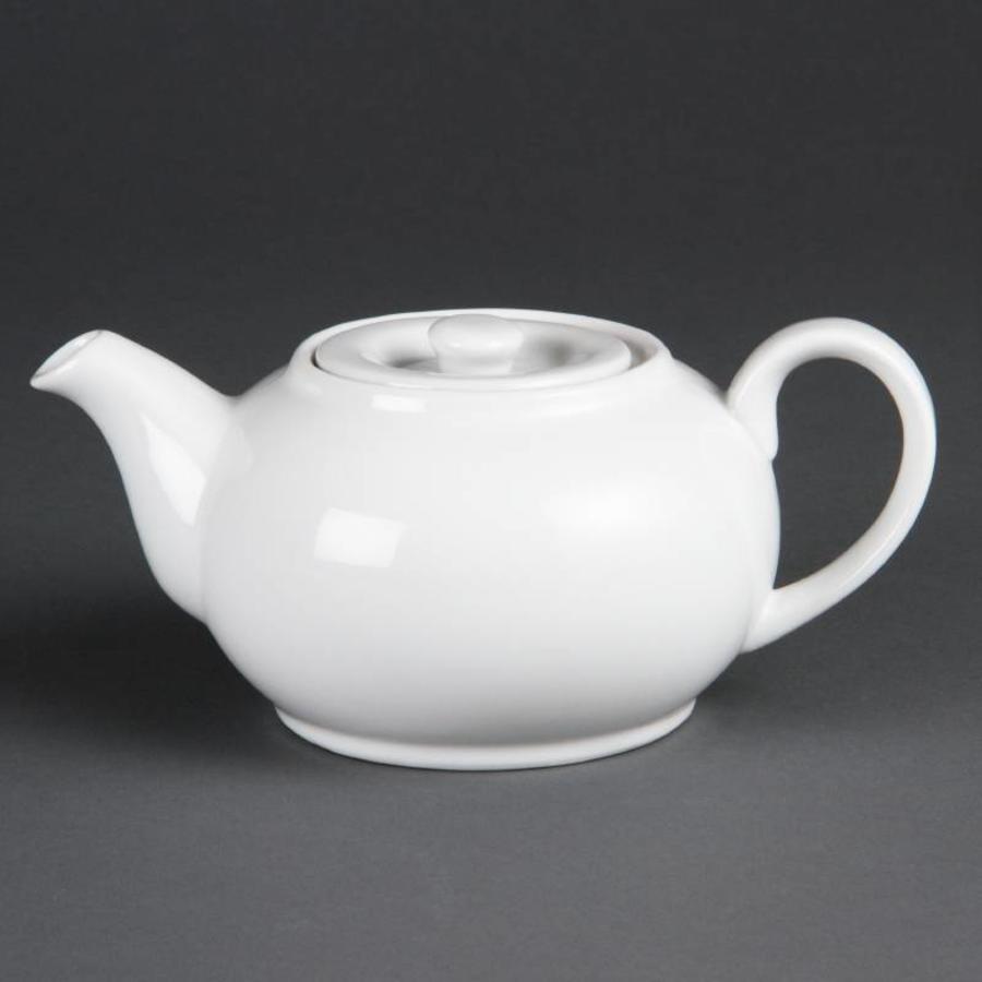 Tea pot made of porcelain white 42.6 cl (pieces 4)
