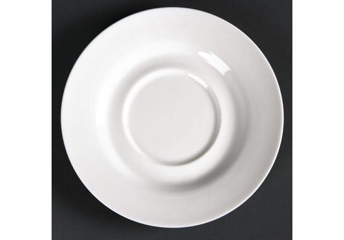  HorecaTraders Plat en porcelaine blanc 16 cm (6 pièces) 