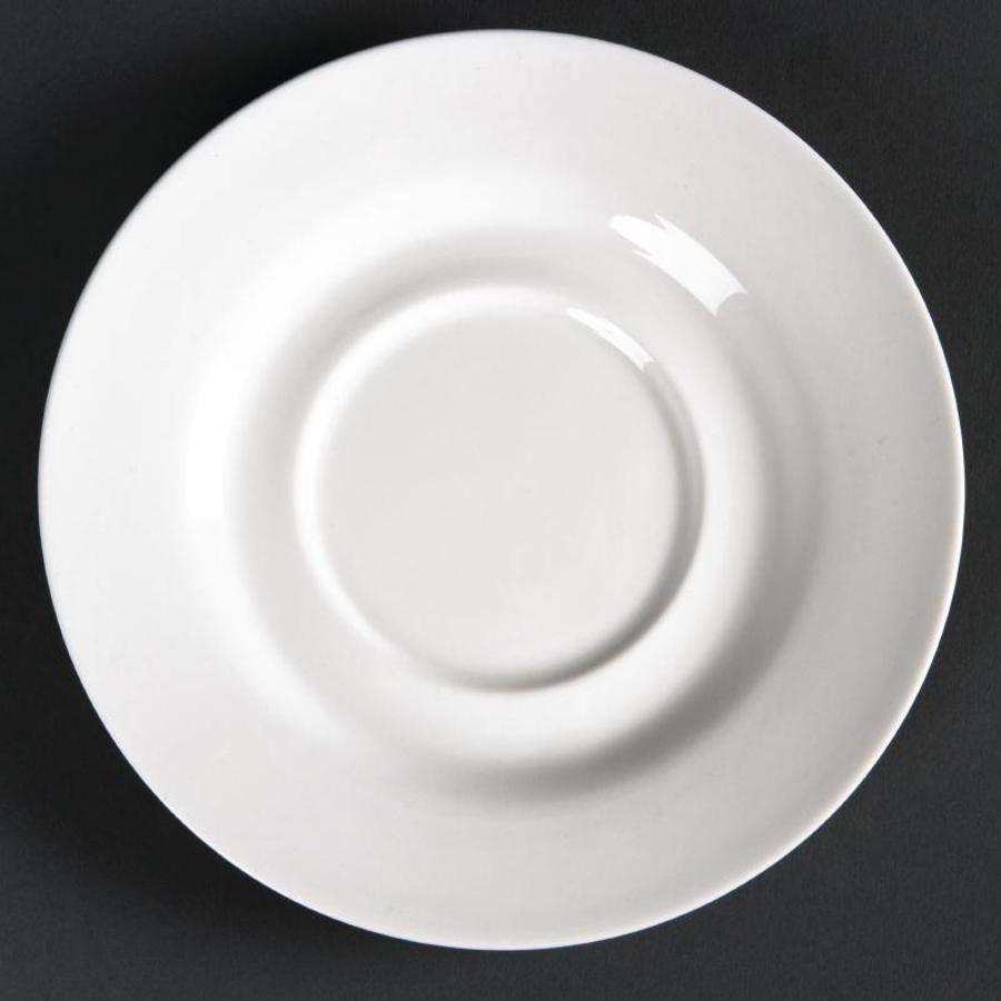 Plat en porcelaine blanc 16 cm (6 pièces)
