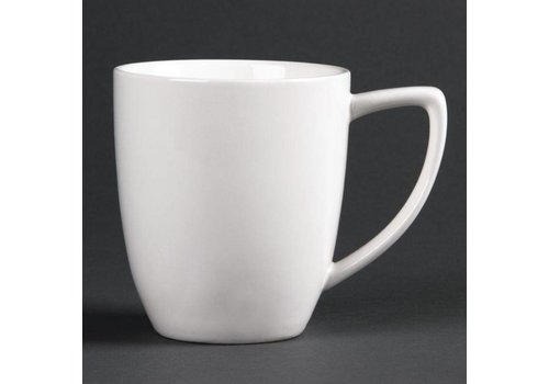  HorecaTraders Tasse en porcelaine blanche | 35 cl (6 pièces) 