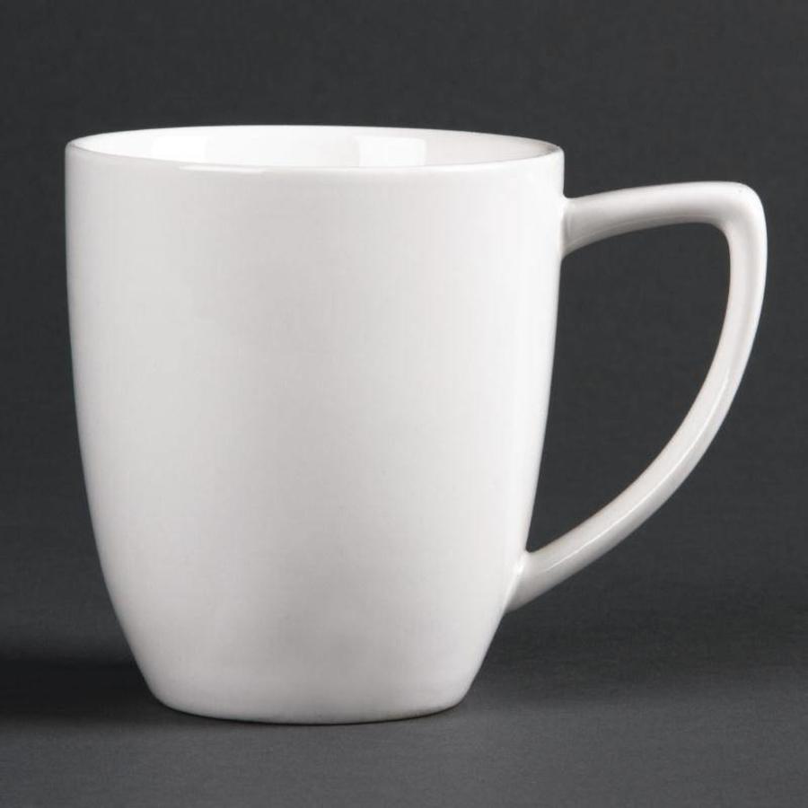 Tasse en porcelaine blanche | 35 cl (6 pièces)