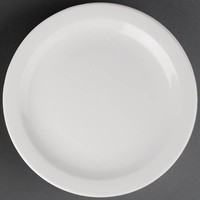 Porcelain plate with narrow rim | 28 cm (6 pieces)