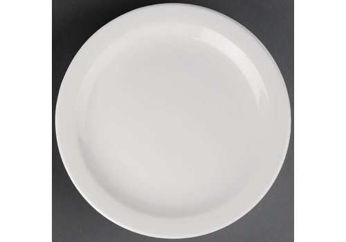  Athena Assiette en porcelaine à bord étroit | 28 cm (6 pièces) 