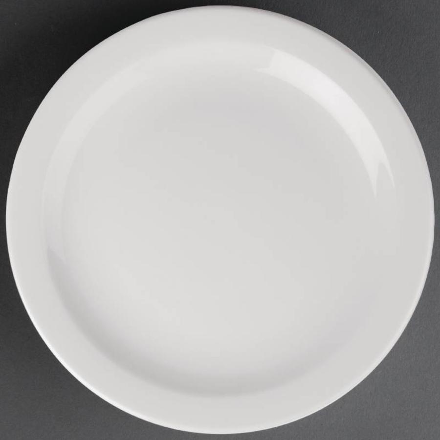 Porcelain plate with narrow rim | 28 cm (piece 6)