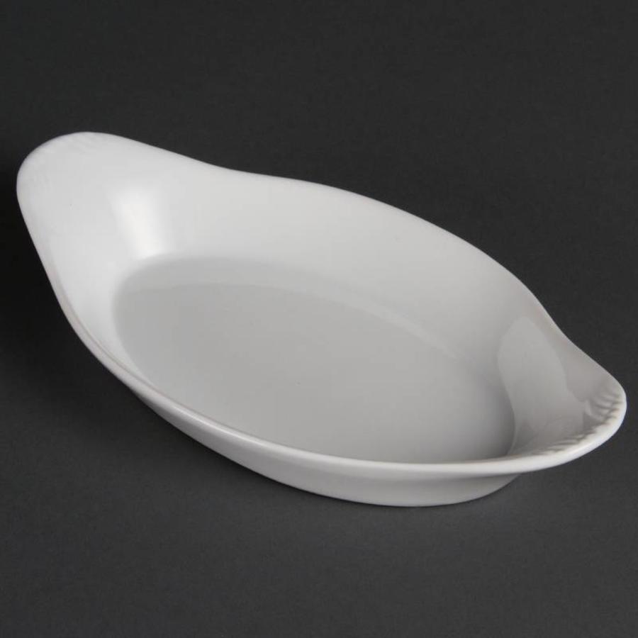 Oval Gratinee dish porcelain | pieces 6