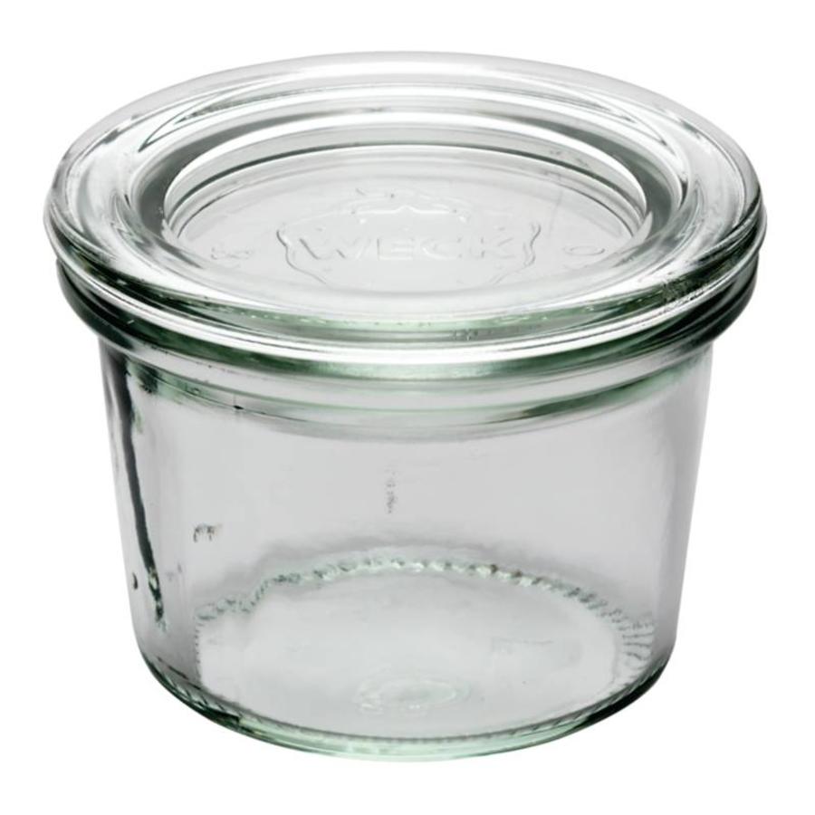 Glazen potten met deksel, 80 ml (12 stuks)