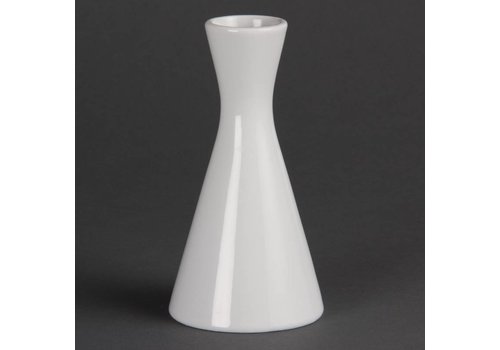  Olympia White Porcelain Vase 14CM | 6 pieces 