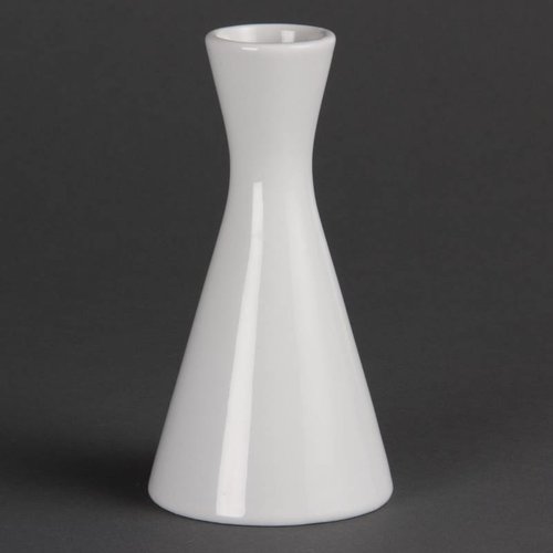  Olympia White Porcelain Vase 14CM | 6 pieces 