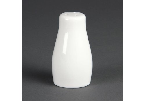  Olympia Salière en porcelaine blanche 9cm | 12 pièces 