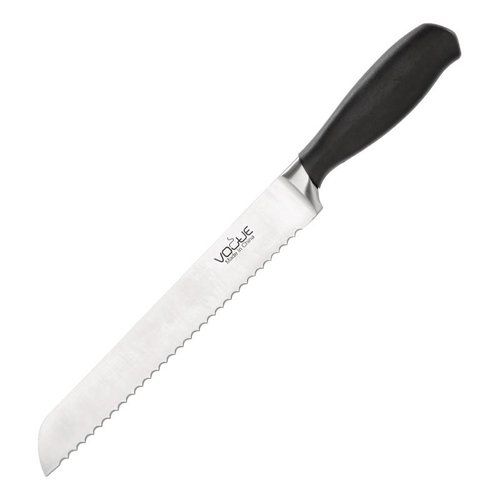  Vogue Schwarzes gezacktes Brotmesser 20,5 cm 