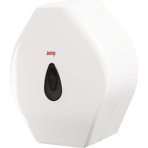  Jantex Distributeur de papier toilette géant en plastique blanc 
