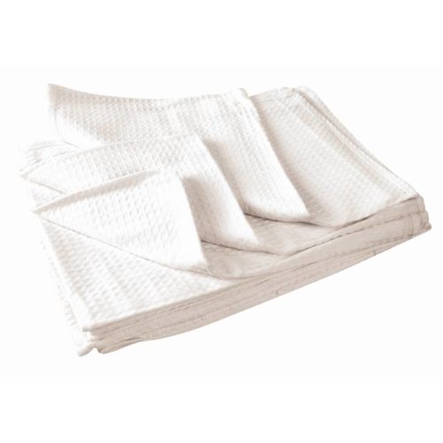  Vogue Tea towel honeycomb structure white (box 10) 