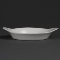 White porcelain dishes serving plate | 6 pieces