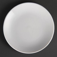 White plate porcelain round 15 cm (12 pieces)