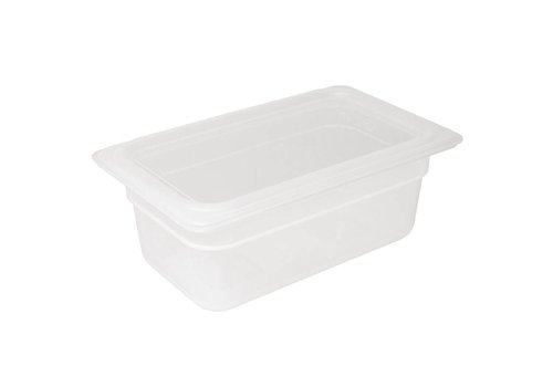  Vogue Bacs GN 1/4 en polypropylène avec couvercle 