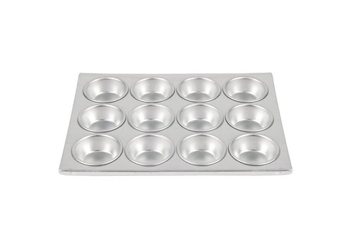  HorecaTraders Moule à muffins en aluminium Horeaca | 12 muffins 