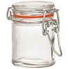 HorecaTraders Glass mini canning jar, 6 cm, 50 ml (12 pieces)