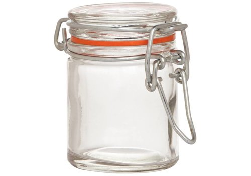  HorecaTraders Mini bocal en verre, 6 cm, 50 ml (12 pièces) 