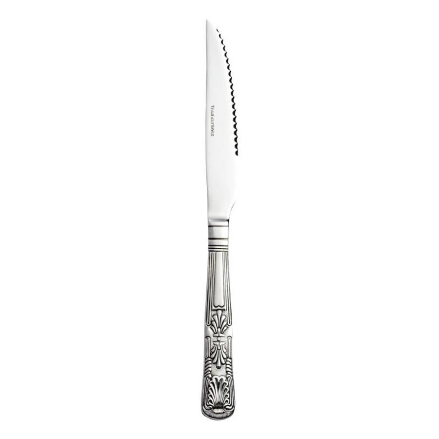 Luxe steakmessen Patroon RVS 24cm | 12 stuks