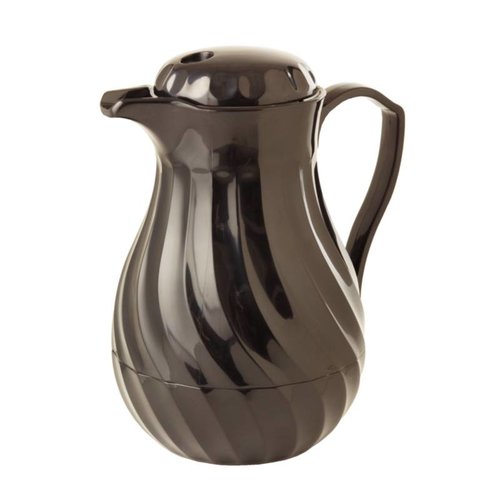  HorecaTraders Insulated Jug Plastic Black | 1 litre 