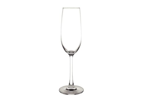  HorecaTraders Flûte à champagne en cristal, 215 ml (6 pièces) 