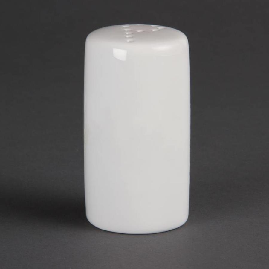 Pepper Shaker White Porcelain 8cm | 12 pieces