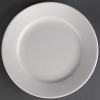 Athena Hotelware plates with a wide rim