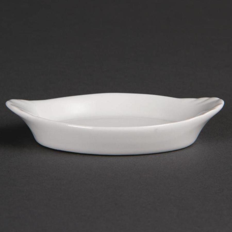 Oval tapas dish with handle | 12 pieces