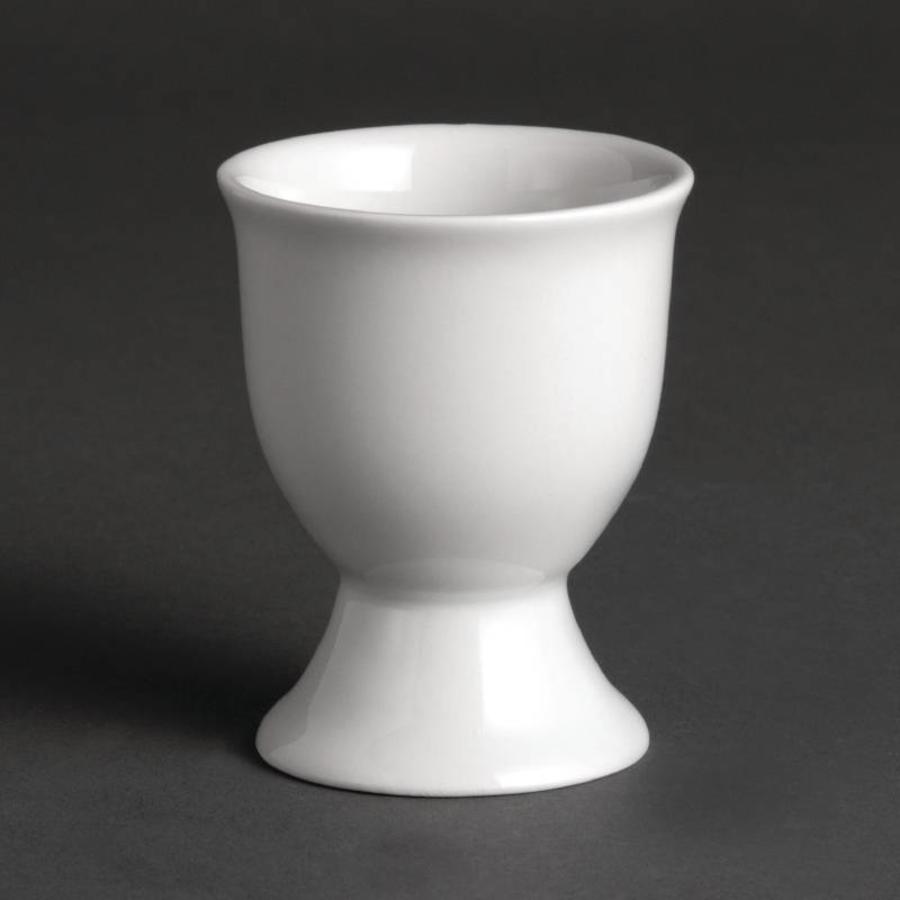 Coquetier en porcelaine blanche 5x8cm | 12 pièces