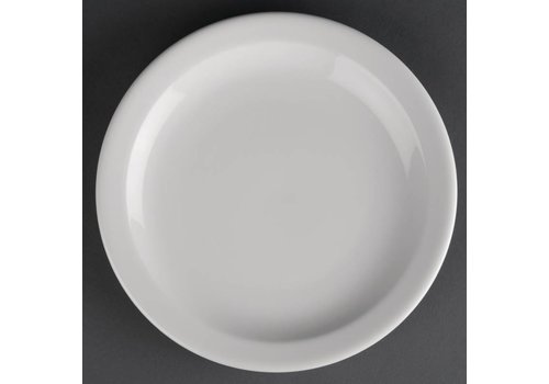  Athena White Porcelain Plates | 20 cm (12 pieces) 