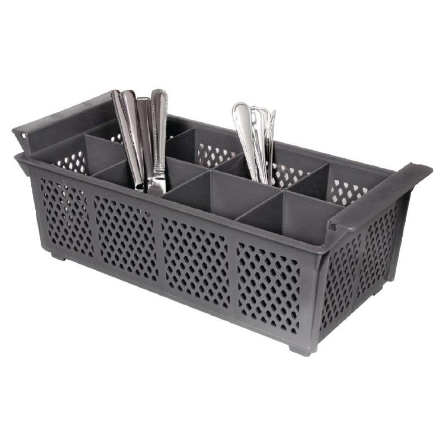 Kristallon Cutlery Basket | 8 Compartments | Plastic