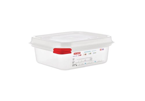  Araven Boîtes alimentaires 1/6 GN avec couvercle (4 pièces) | 3 formats 