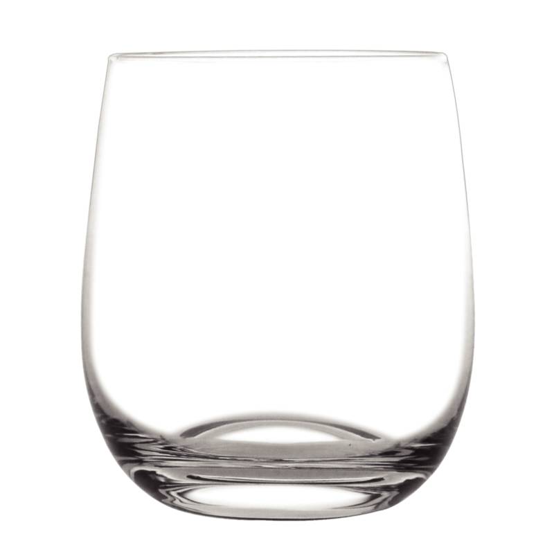 large round drinking glasses