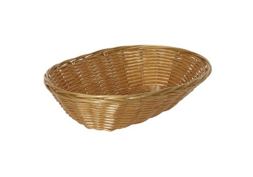  HorecaTraders Oval Table Basket | 23 x 15 x 7 cm (6 pieces) 