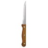 Olympia Couteau à steak en acier inoxydable, bois brun, dentelé, 21,5 cm | 12 pièces