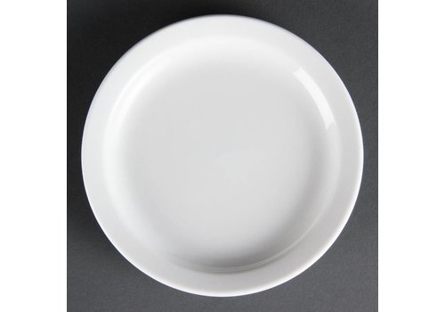  Olympia Porselein borden wit 15 cm (Stuks 12) 