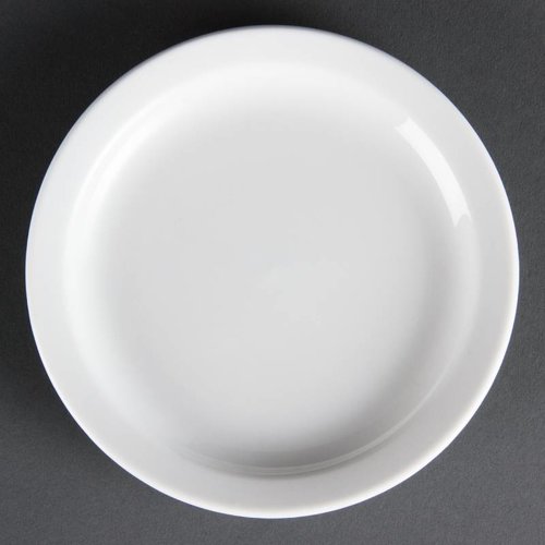  Olympia Assiettes en porcelaine blanche 15 cm (12 pièces) 